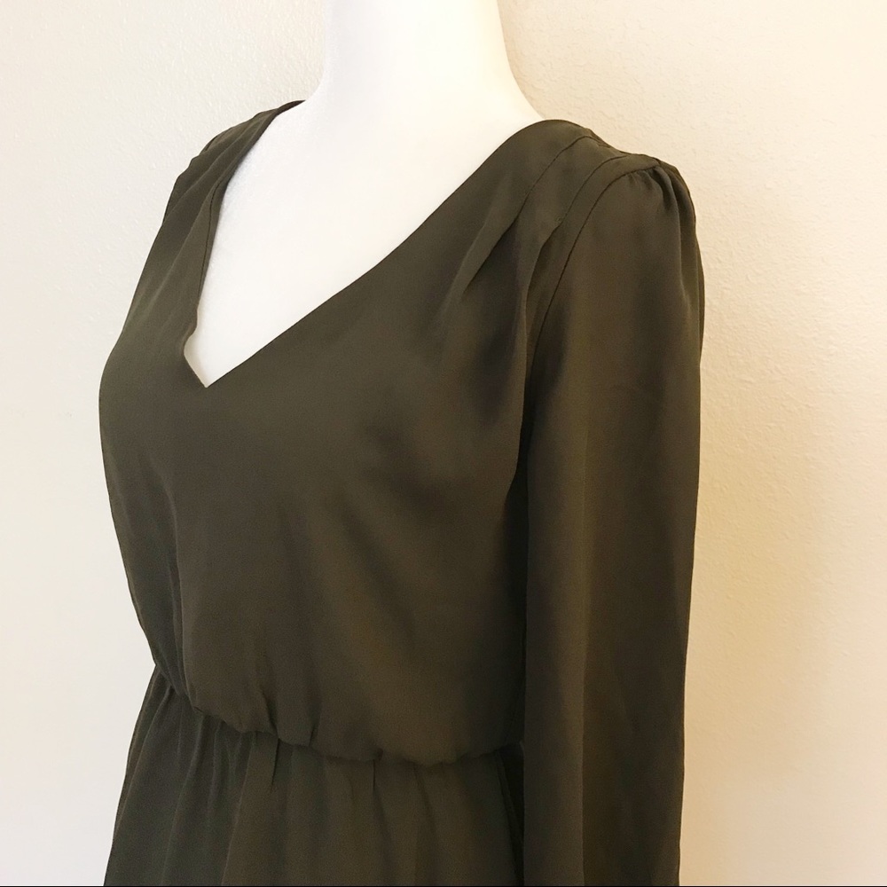 NWT Olive Green Mini Dress, F21 - Picture 2 of 6
